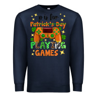 Navy P is Patrick's Day playing games Premium Sweatshirt - Neo Western