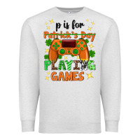 Oatmeal Heather P is Patrick's Day playing games Premium Sweatshirt - Neo Western