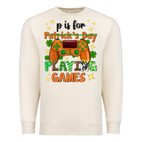 Sandshell P is Patrick's Day playing games Premium Sweatshirt - Neo Western