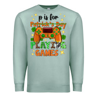 Seafoam P is Patrick's Day playing games Premium Sweatshirt - Neo Western