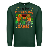 Sports Green P is Patrick's Day playing games Premium Sweatshirt - Neo Western