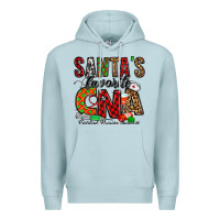 Blue Mist santa’s favorite cna Premium Hoodie - Jasminsmagicworld