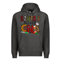 Charcoal Heather santa’s favorite cna Premium Hoodie - Jasminsmagicworld