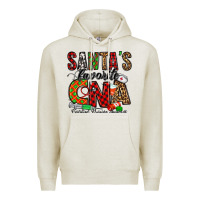 Oatmeal Heather santa’s favorite cna Premium Hoodie - Jasminsmagicworld