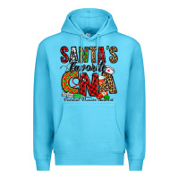 Ocean Blue santa’s favorite cna Premium Hoodie - Jasminsmagicworld