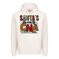 Pale Pink santa’s favorite cna Premium Hoodie - Jasminsmagicworld