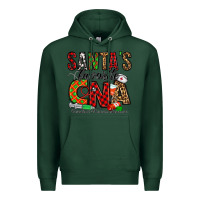 Sports Green santa’s favorite cna Premium Hoodie - Jasminsmagicworld