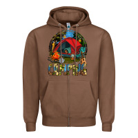 Chestnut camping Zipper Hoodie - texasbilliewilder