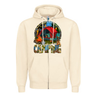 Sandshell camping Zipper Hoodie - texasbilliewilder