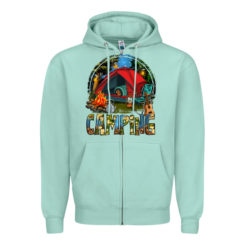 Camping Zipper Hoodie by texasbilliewilder | Teevron