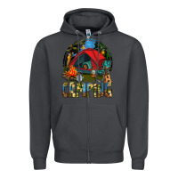 Smoke camping Zipper Hoodie - texasbilliewilder