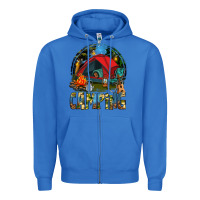 True Royal camping Zipper Hoodie - texasbilliewilder