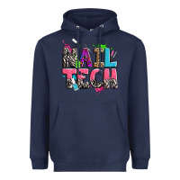 Navy nail tech Heavyweight Hoodie - Zillion Design Studio