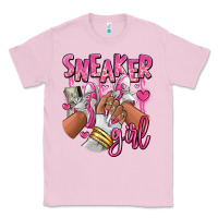 Bubblegum Pink Pink and white sneaker girl Classic Tee - RanaPortraitStore