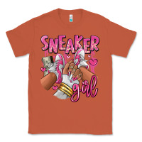 Copper Pink and white sneaker girl Classic Tee - RanaPortraitStore