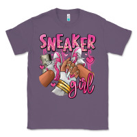 Lavender Pink and white sneaker girl Classic Tee - RanaPortraitStore