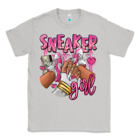 Moon Dust Pink and white sneaker girl Classic Tee - RanaPortraitStore