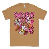 Toasted Coconut Pink and white sneaker girl Classic Tee - RanaPortraitStore