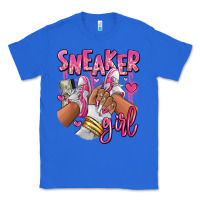 True Royal Pink and white sneaker girl Classic Tee - RanaPortraitStore