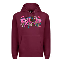 Burgundy cancer faith cross Premium Hoodie - AdoDesignShop