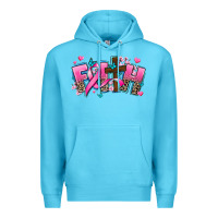 Ocean Blue cancer faith cross Premium Hoodie - AdoDesignShop