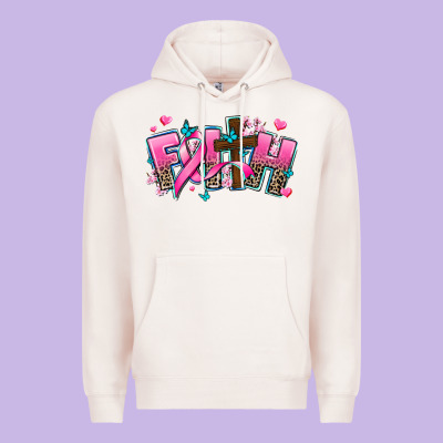 Cancer Faith Cross Premium Hoodie Designed By Adodesignshop