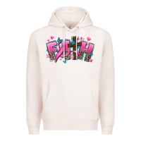 Pale Pink cancer faith cross Premium Hoodie - AdoDesignShop