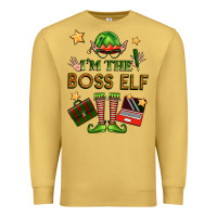 Antique Gold im the boss elf Premium Sweatshirt - FaDigitalArtStudio