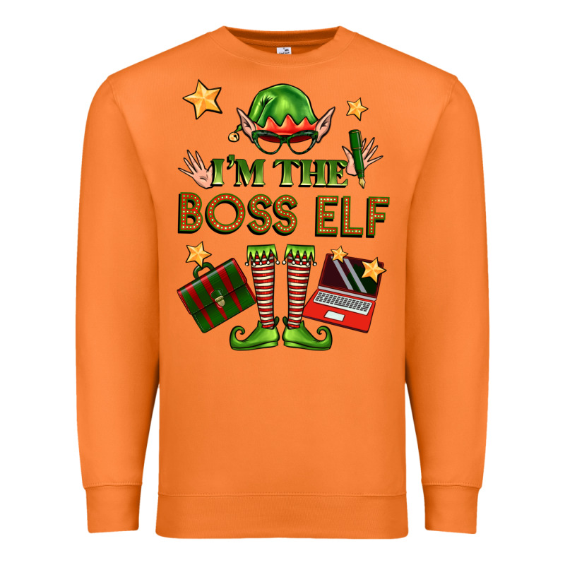 Im The Boss Elf Premium Sweatshirt by FaDigitalArtStudio | Teevron