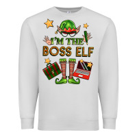Dove Grey im the boss elf Premium Sweatshirt - FaDigitalArtStudio