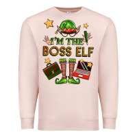 Pale Pink im the boss elf Premium Sweatshirt - FaDigitalArtStudio