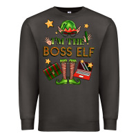 Smoke im the boss elf Premium Sweatshirt - FaDigitalArtStudio