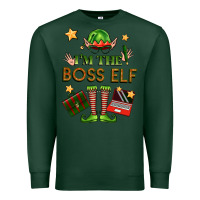 Sports Green im the boss elf Premium Sweatshirt - FaDigitalArtStudio