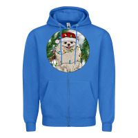 True Royal Pomeranian And Farm Zipper Hoodie - RanaPortraitStore