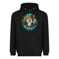 Black gamestone with bull skull Heavyweight Hoodie - RanaPortraitStore