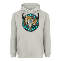 Gamestone With Bull Skull Heavyweight Hoodie | Teevron
