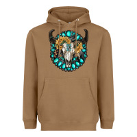 Toasted Coconut gamestone with bull skull Heavyweight Hoodie - RanaPortraitStore