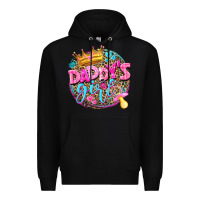 Black daddys girl Premium Hoodie - NancyCooperArtShop