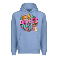 Colony Blue daddys girl Premium Hoodie - NancyCooperArtShop