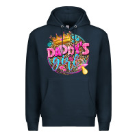 Navy daddys girl Premium Hoodie - NancyCooperArtShop
