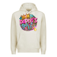 Oatmeal Heather daddys girl Premium Hoodie - NancyCooperArtShop