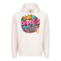 Pale Pink daddys girl Premium Hoodie - NancyCooperArtShop
