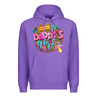 Purple daddys girl Premium Hoodie - NancyCooperArtShop