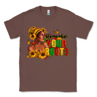 Chestnut Remember your roots Afro American Classic Tee - RanaPortraitStore