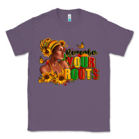 Lavender Remember your roots Afro American Classic Tee - RanaPortraitStore
