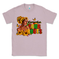 Lilac Remember your roots Afro American Classic Tee - RanaPortraitStore