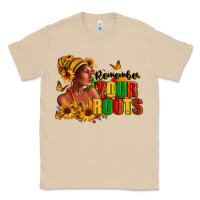 Mushroom Remember your roots Afro American Classic Tee - RanaPortraitStore