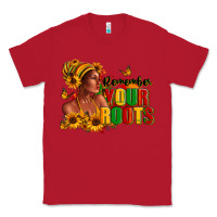 Red Remember your roots Afro American Classic Tee - RanaPortraitStore