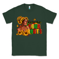 Sports Green Remember your roots Afro American Classic Tee - RanaPortraitStore