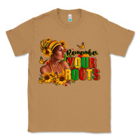 Toasted Coconut Remember your roots Afro American Classic Tee - RanaPortraitStore